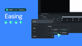 Control keyframe easing with interpolation