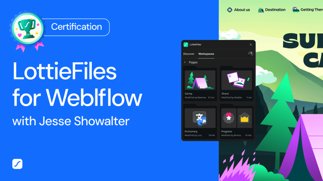 LottieFiles for Webflow Certification