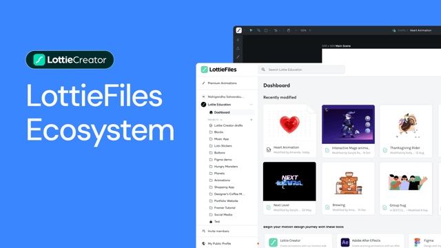 Manage files conveniently with the LottieFiles platform